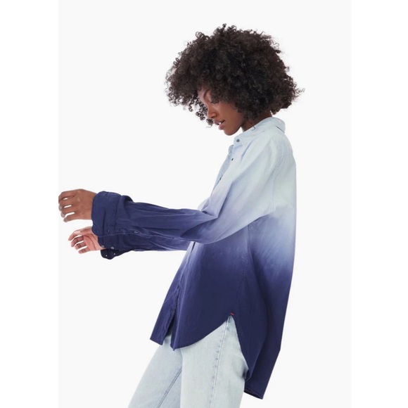 NWT XiRENA Beau Ombré Shirt in Dawn Bleu - Picture 15 of 16